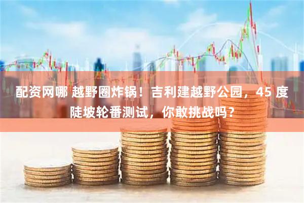 配资网哪 越野圈炸锅！吉利建越野公园，45 度陡坡轮番测试，你敢挑战吗？